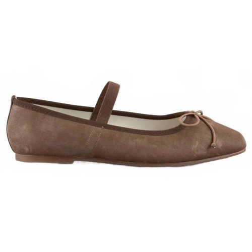 Oasis Society London Wren Brown Velvet Mary Jane Ballet Flats Coffee Womens 8 - Picture 11 of 13