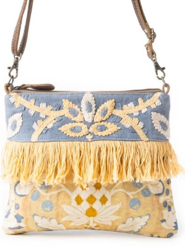Myra Bag 11647 L’MONIQUE Embroidered Small Hispad Crossbody Bag