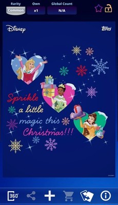12 DAYS OF TOPPS DAY 5 SPRINKLE A LITTLE MAGIC COMMON 2025 DISNEY COLLECT CARD