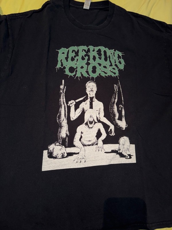 Reeking Cross shirt 2XL Official Grindcore Noisecore Grind Punk Death Metal