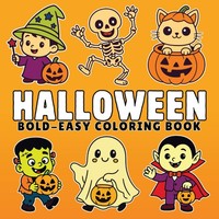 Halloween Malbuch FüR Erwachsene: Einfache Spukdesigns Mit Geistern, KüRbissen