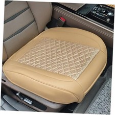 Car Seat Covers,2 Pack Leather Bottom Car Seat Cover Front Only B-Beige