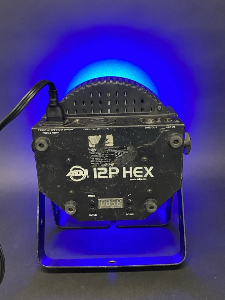 American DJ ADJ 12P HEX IP Outdoor RGBAW + UV LED DMX Par Can Wash Up-Light RS11 - Image 4 of 4