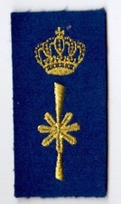 Abzeichen Niederlande Marine Luftwaffe Flieger  Offizier Gold auf Blau Unbenutzt