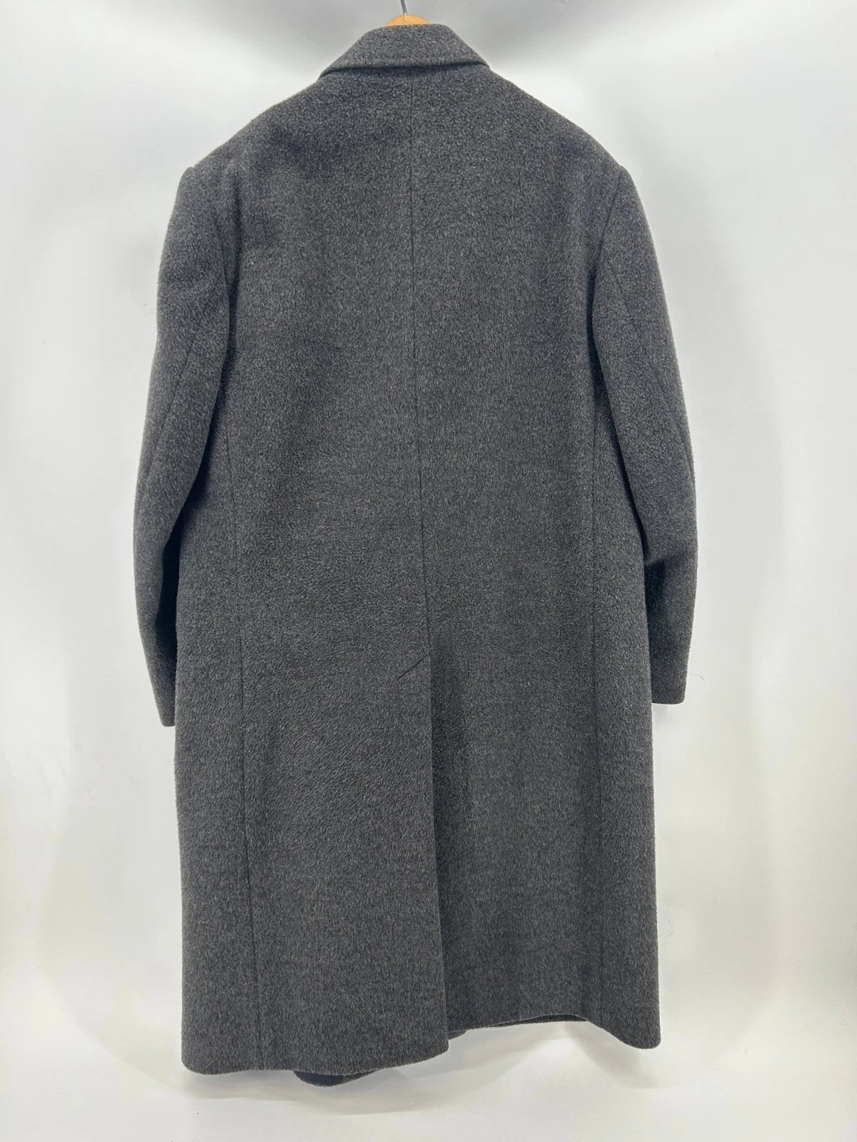 Vintage Adams Row Gray Wool Overcoat Made in Yugoslavia Men's Coat Jacket - product detail image 3