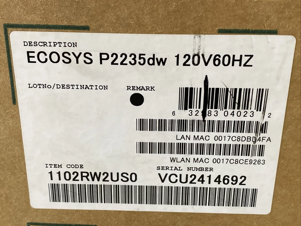 Kyocera ECOSYS P2235DW Remark Monochrome Printer 1102RW2US0 New - Image 2 of 4