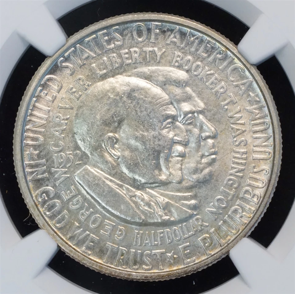 1952 D Washington-Carver Commemorative Silver Half Dollar MS 64 NGC 50C US COIN - Image 3 of 4