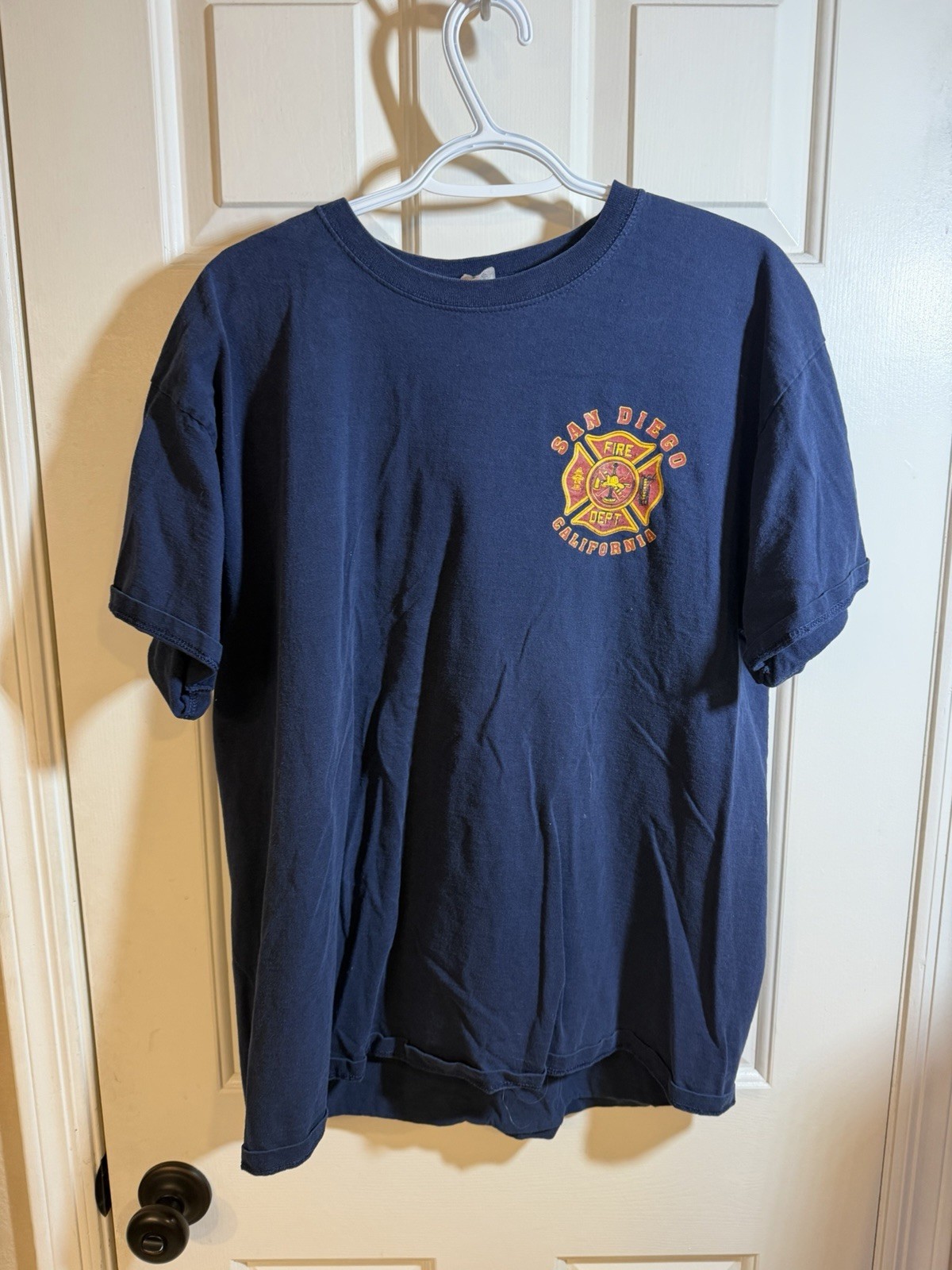 Men'S Short Sleeve T-Shirt Large San Diego Fire Dept