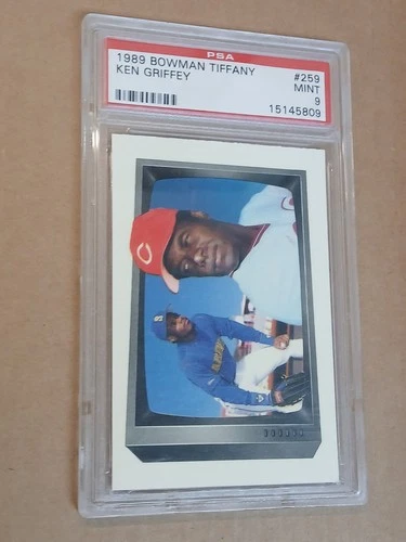 Bowman 1989 Tiffany Ken Griffey Jr. Mariners PSA 9 Rookie Baseball #259