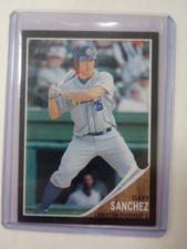 2011 Topps Heritage Minor Black Border #39 Gary Sanchez /62 SMALL CORNER FLAW