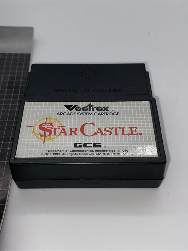 Vintage STAR CASTLE Vectrex Video Game Cartridge With Manual Rare HtF - Image 2 of 4