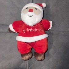 CARTERS CHILD OF MINE rattle PLUSH SANTA CLAUS MY FIRST CHRISTMAS BABY TOY LOVEY