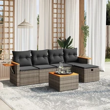 Garden Sofa Set Grey