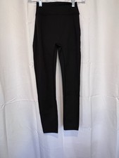 Black Yoga Pants, Back Pockets Size Small