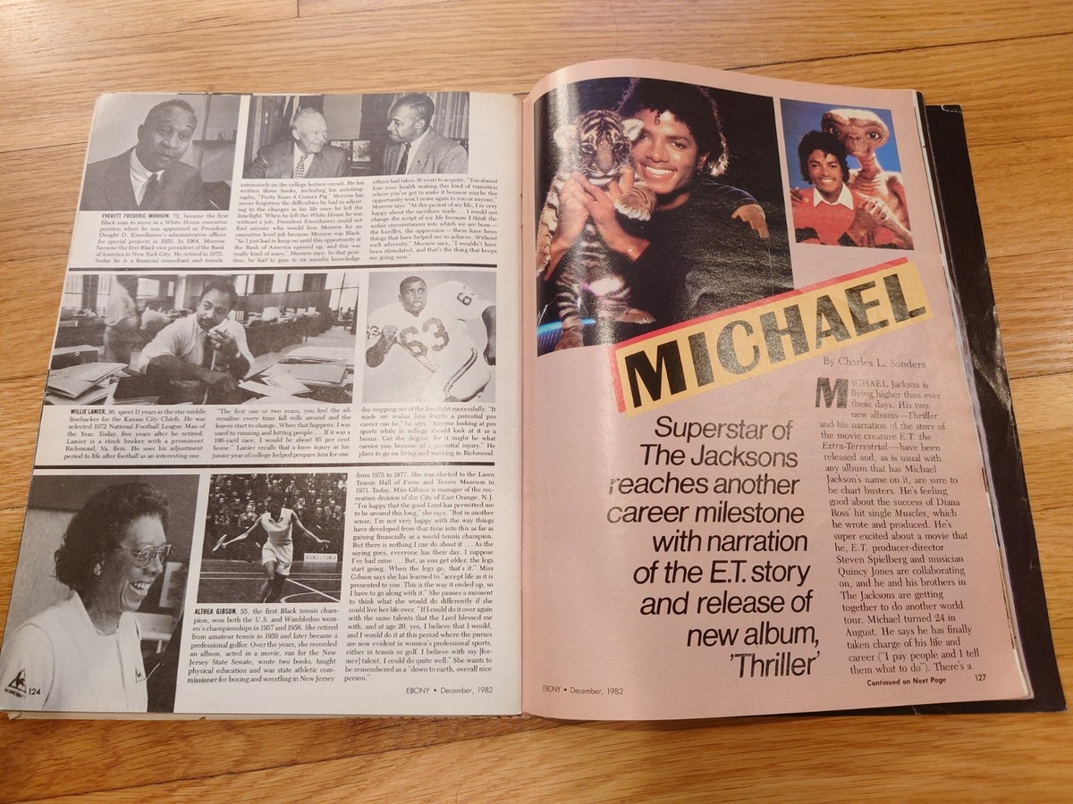 Ebony Magazine December 1982 Michael Jackson ET Detatched Cover | eBay