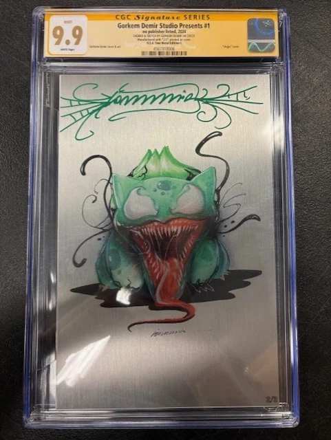 Gorkem Demir Studio Presents #1 Metal Signed/Sketch CGC 9.9 2024 GCB#8006 TCGC
