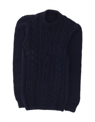 VINTAGE Herren Rollkragen Pullover Pulli XS dunkelblau AH04