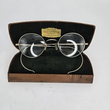 B&L Bausch & Lomb HIBO 1/10 12K Gold Filled Eyeglasses W Case Round Vintage