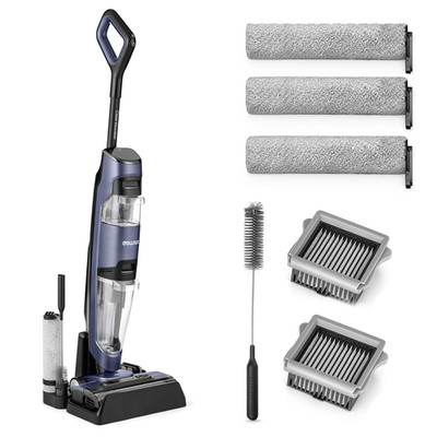 4Swiss Clean Booster Smart Staubsauger, Akku-Staubsauger mit Mop Funktion, Nass