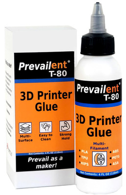 T-80 3D Printer Bed Adhesive for PLA, PETG, ABS, Easy Release, 4 fl oz