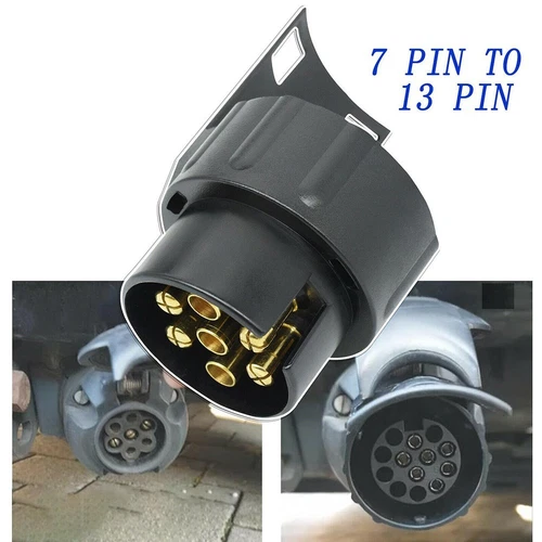 7 Bis 13 Pin Anhänger Caravan Abschleppen Steckdose Adapter Stecker Konverter - Picture 4 of 11