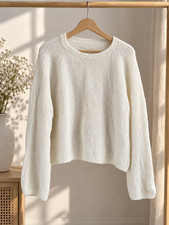 Handgestrickter Pullover aus 100 % italienisc...