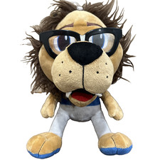 NFL Detroit Lions Roary Plush 14" Stuffed Animal Toy Mascot Football Glasses Fun