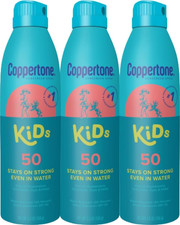 Kids Sunscreen Spray SPF 50, Multipack, 3 X 5.5 OZ Kids Sunscreen Spray, UVA/U