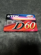 TDK High Output D60 Blank Audio Cassette Tape