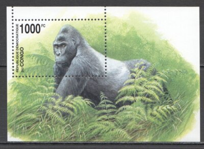 WB352 CONGO FAUNA WILD ANIMALS MONKEYS GORILLAS BL MNH | eBay