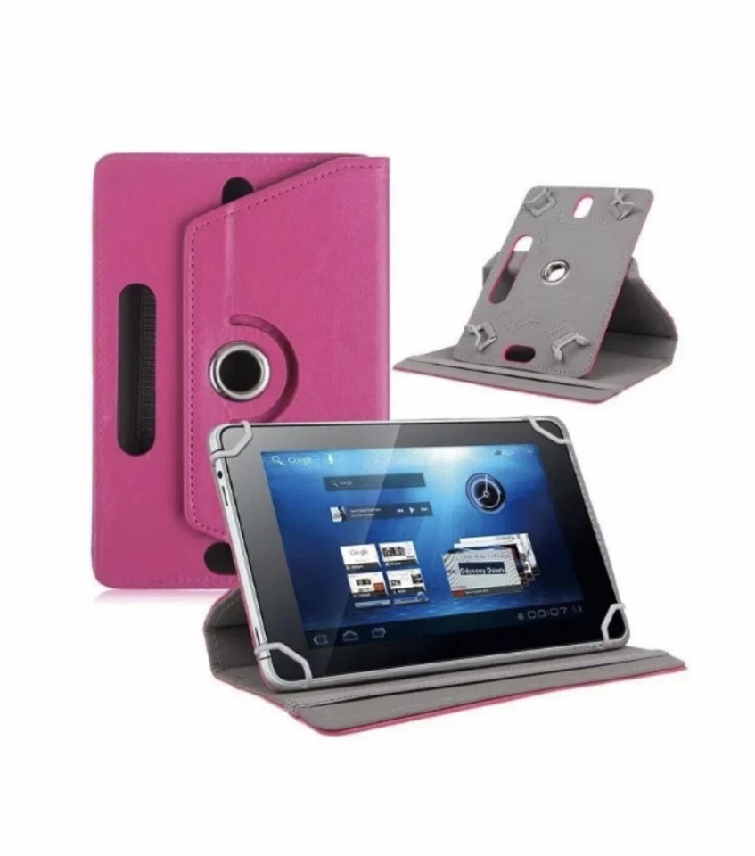 360° Folio Leather Case Cover For Universal Android Tablet PC 7" 8" 9" 10" 10.1" - Image 4 of 4