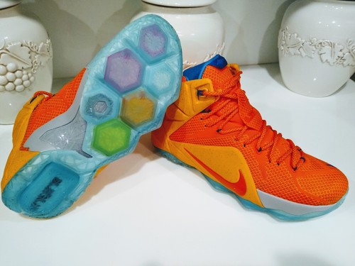 Nike iD LeBron XII 728709-992 Men's Athletic Basketball Shoes Size 11 Very Clean - Picture 8 of 8