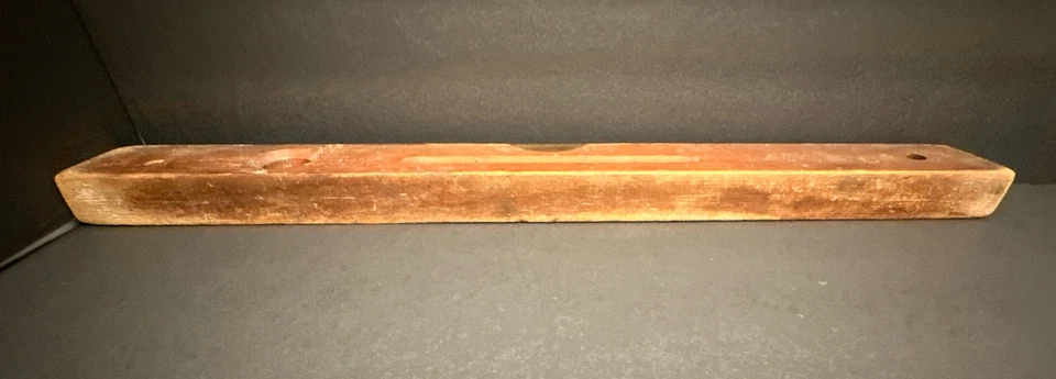 Vintage 24” Wood Level E.A. Stevens Level Co. Newton Falls, Ohio TESTED_WORKS !! - Image 4 of 4
