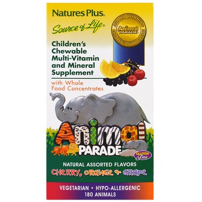 Children's Chewable Multi-Vitamin & Mineral, Assorted Flavors (180 Animals) - Na