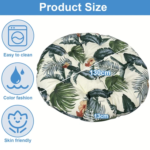 Papasan Chair Cushion Waterproof Oxford Cloth Circle Stuffed Egg Chair Cushions - Picture 22 of 111