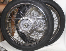 Kompletträder Speichen-rad Stahl mit Vee Rubber  Simson S51 S50 S53 KR Schwalbe