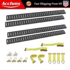 E Track Tie Down Kit 16 Pieces 5 Ft E-track Rails E Track Tie Down Accessories