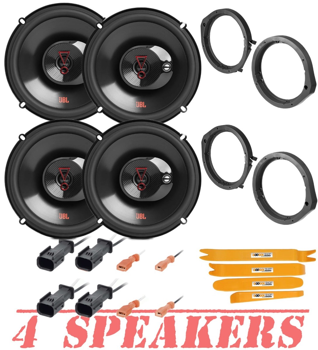 JBL Stage3 Front/Rear Speakers + Kits For 2023-up Honda Accord