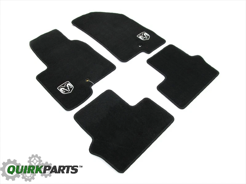 Juego de 4 alfombrillas mopar Dodge Caliber 2008-2012 gris pizarra premium Foto 3 de 4
