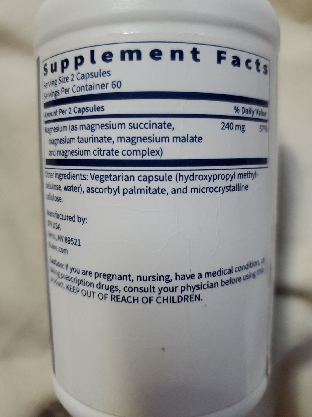 Klaire Labs Mag Complete Premium Magnesium Complex Exp 03/25 eBay