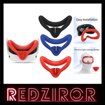 VR Headset Face Cover Set-Compatible with Meta Quest 3S - Full Coverage & Style