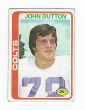 1978 TOPPS JOHN DUTTON #280 BALTIMORE COLTS