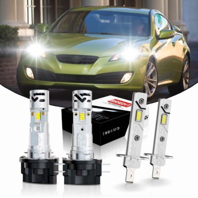 For Hyundai Elantra 2007 2008 2009 2010 LED Headlight Hi/Low Beam bulbs 4Pcs