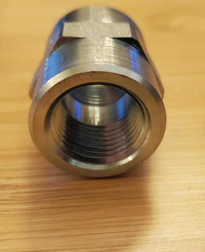 5000-08-08 NPT Female 1/2" to NPT Female 1/2" Tapered Straight Rigid Adapter - Picture 4 of 8