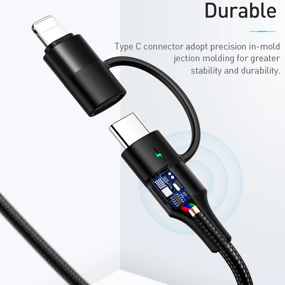 Mcdodo 60W USB-C to Type-C Cable Fast Charger for iPhone 16 15 14 13 Samsung S25 - Image 3 of 4