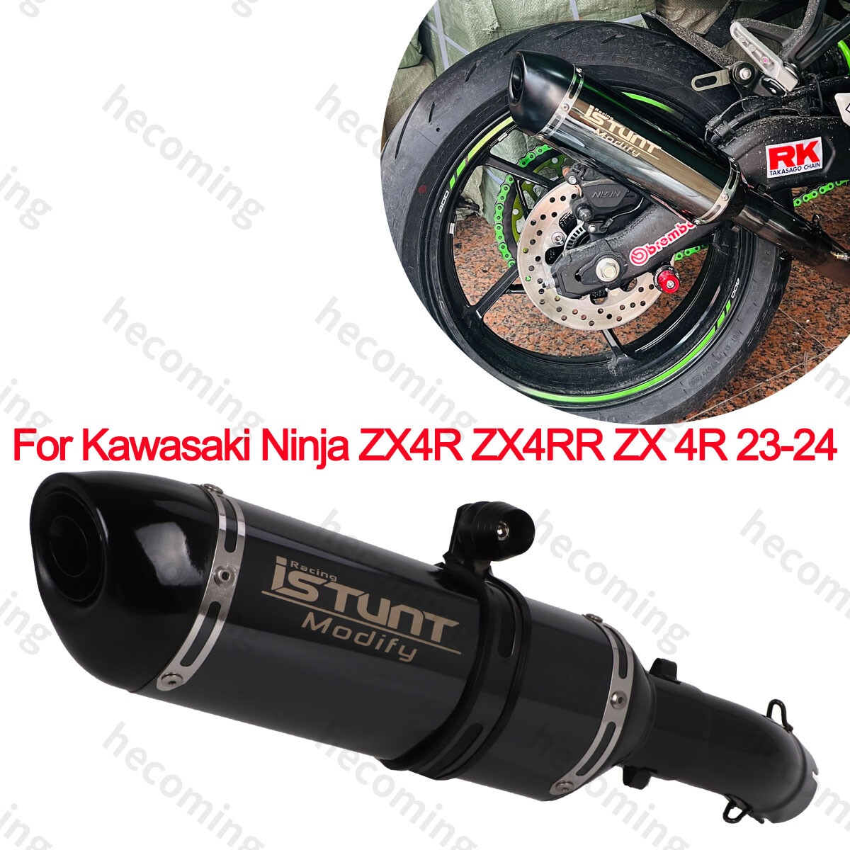 For Kawasaki Ninja ZX4R ZX4RR ZX 4R Exhaust System Baffle Muffler