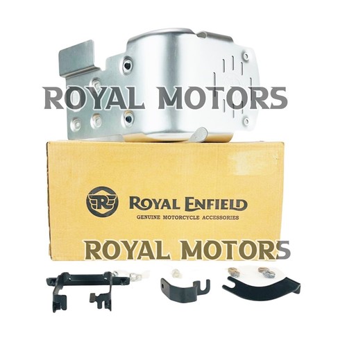 Genuine Royal Enfield "SUMP GUARD, SILVER" For Classic 350/500 & Bullet 350/500 - Picture 15 of 18