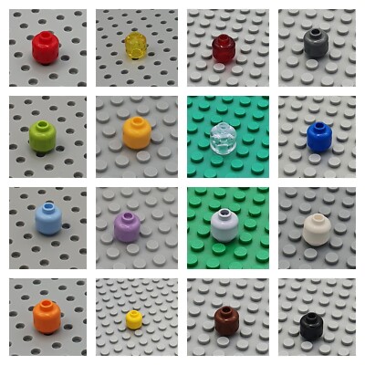 LEGO  3x Stein Rund Brick Round Kopf 1x1 - 3626 - versch. Farben