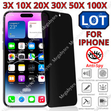 Privacy Screen Protector Tempered Glass Lot For iPhone 15 14 13 12 11 Pro XR 8