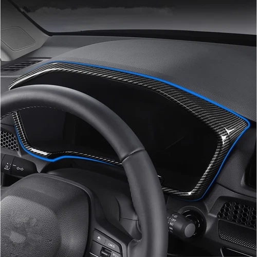 Carbon fiber ABS Dashboard decor frame Trim For 2023 2024 Honda CRV CR-V - Picture 3 of 9